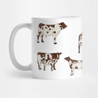 Ayrshire Cows Pattern Transparent Mug